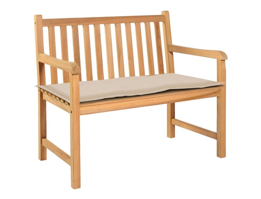 VIDAXL - Galette de chaise Coussin de banc de jardin crème 100 x 50 x 3 cm