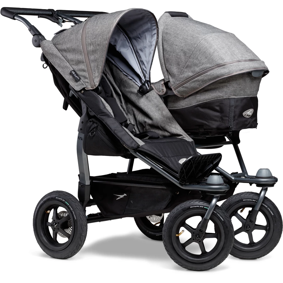 tfk Geschwisterwagen Duo Air Premium Grau