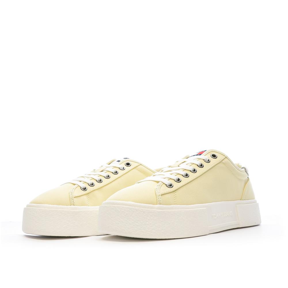 Tommy Hilfiger Baskets Jaunes Femme Tommy Hilfiger Foxing Flatform