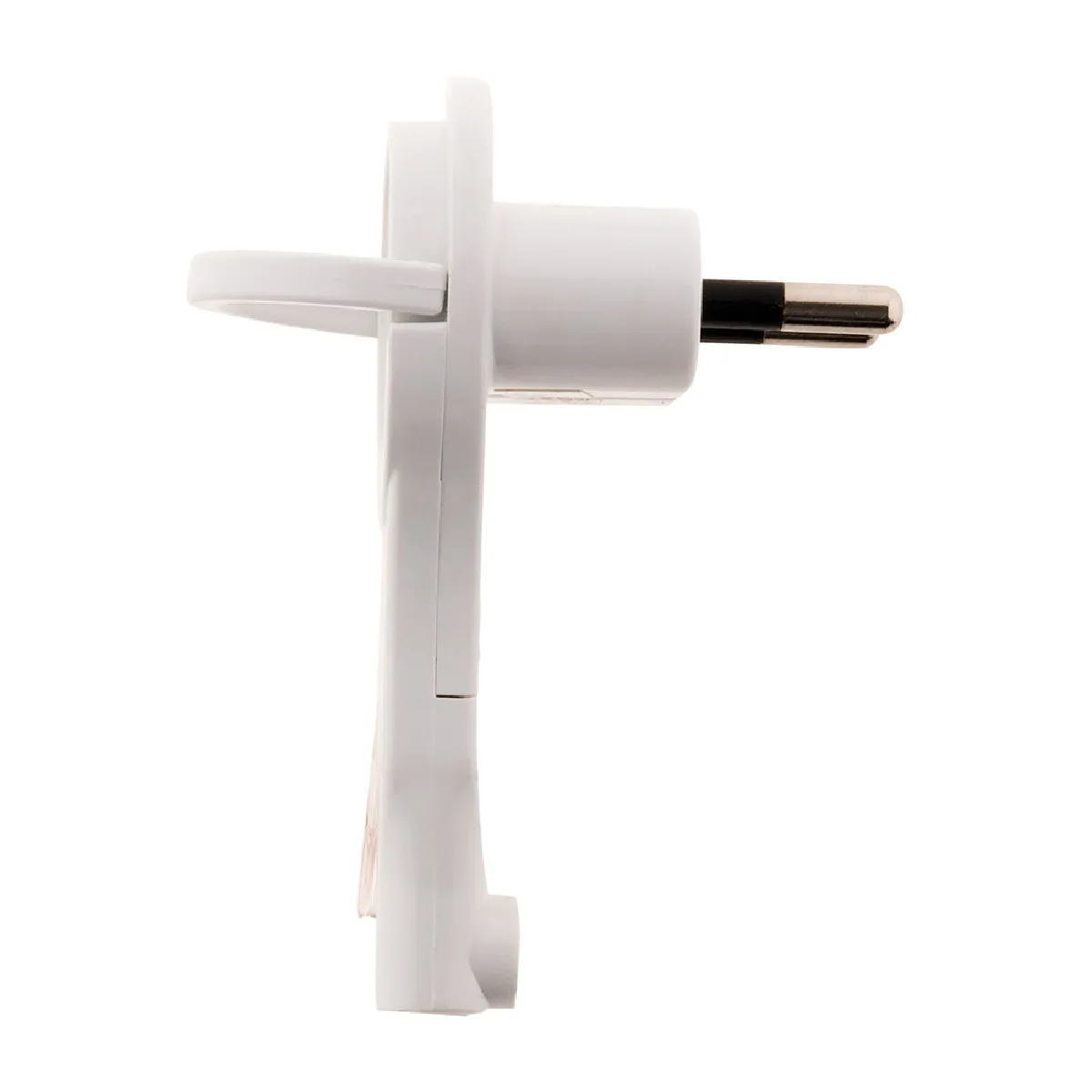 Zenitech Fiche mâle 2P 6A extraplate - Lot de 5 - Blanc