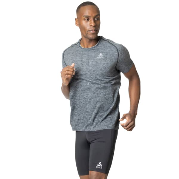 T-shirt running ODLO TS CREW NECK S/S ESSENTIAL SEAMLESS GREY MELANGE