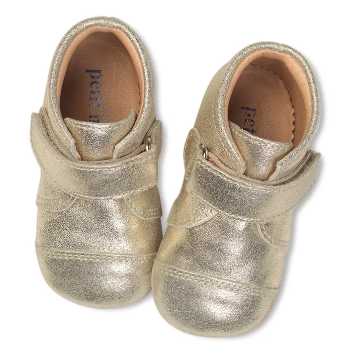 Petit Nord Chaussons Scratchs | Doré
