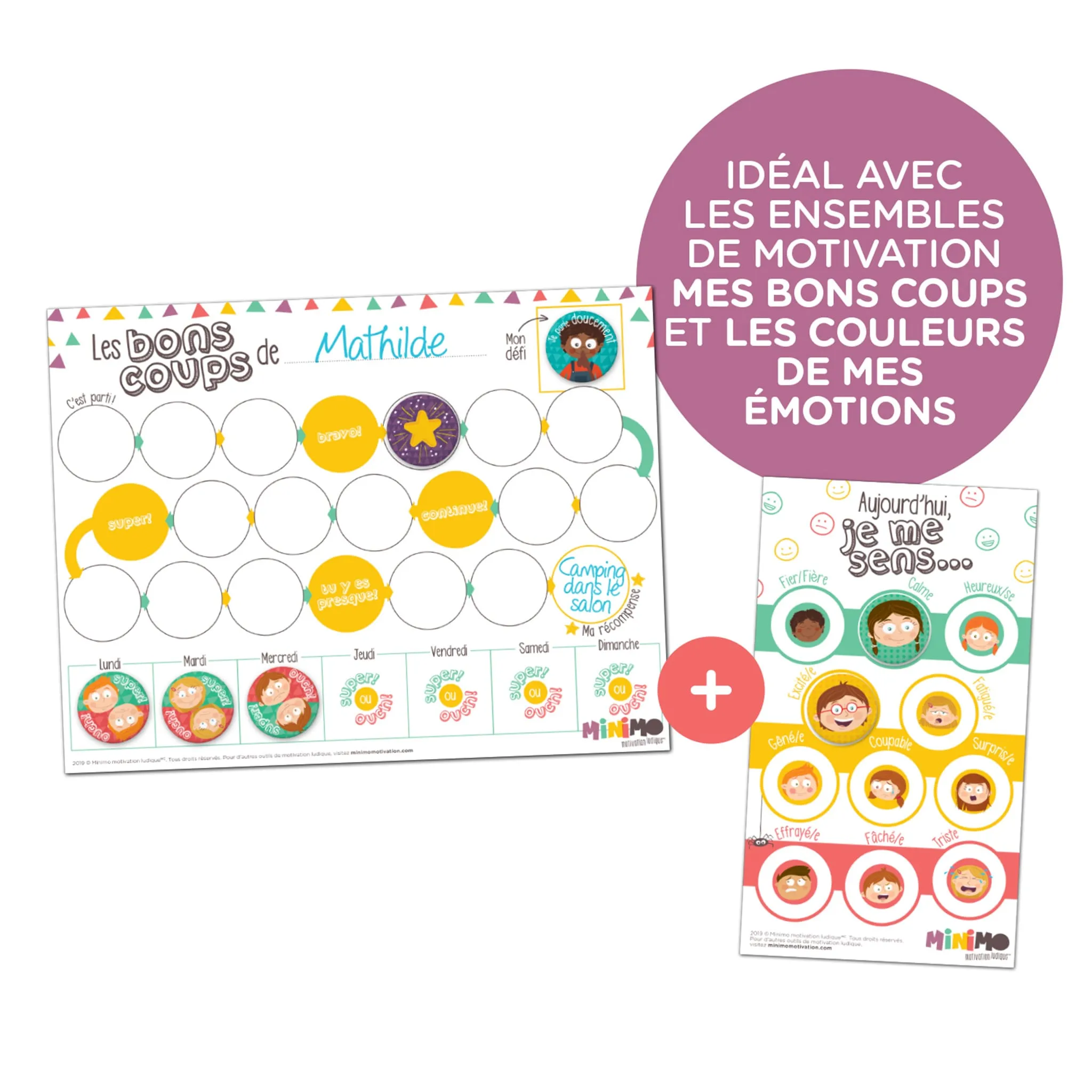 Minimo Tableau de Bonne Conduite et Aimants