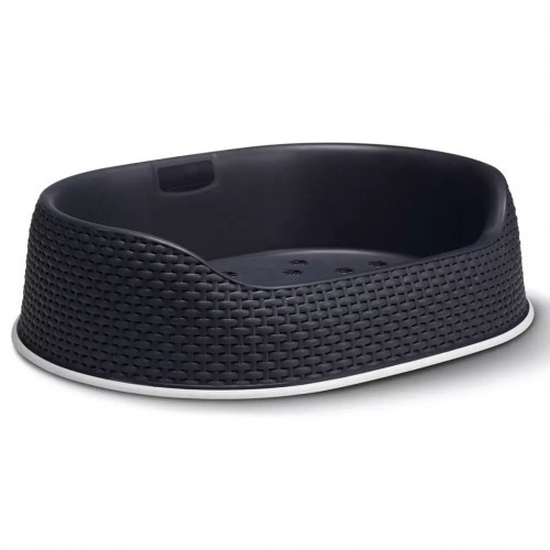 Cesta cinza para cachorro
