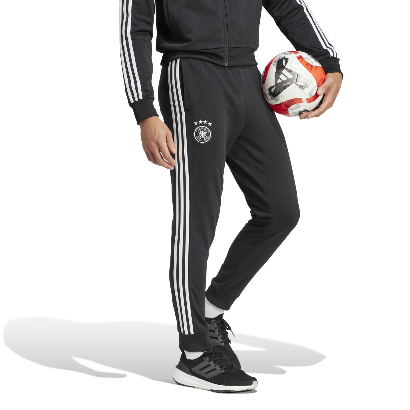 Adidas Duitsland DNA Trainingsbroek 2024-2026 Zwart Wit