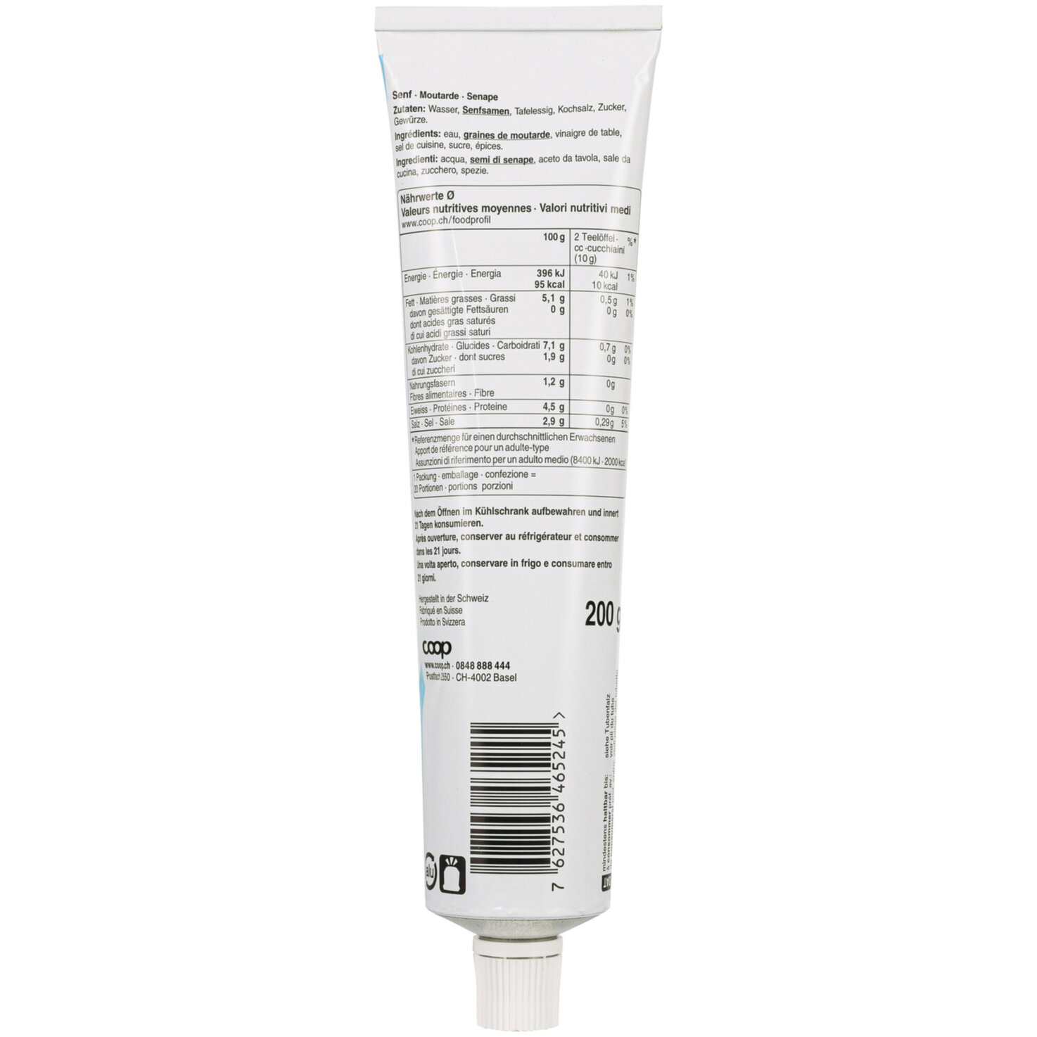 Prix Garantie Senf mild