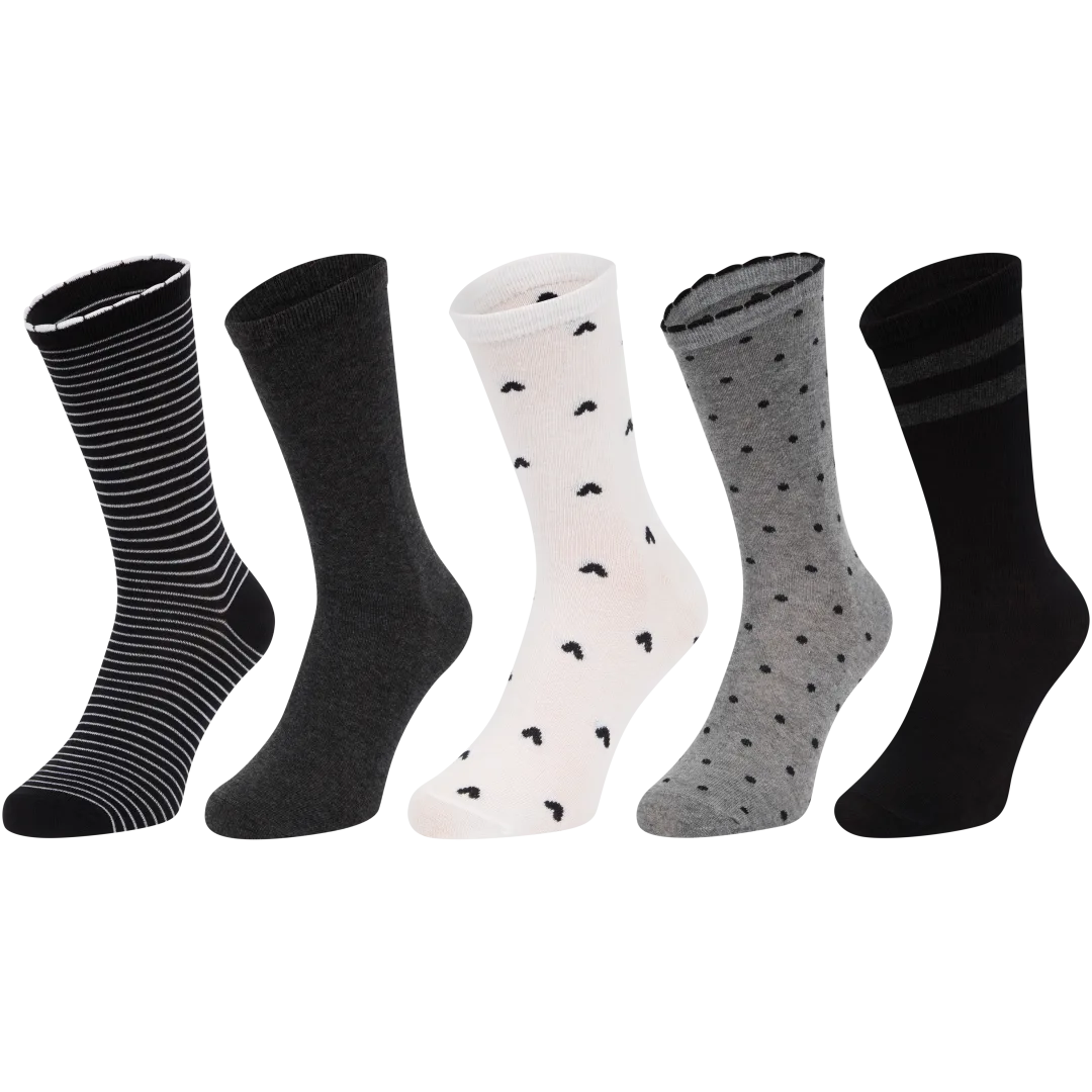 Sokken met print Maten 35 - 42 | 5 paar | diverse varianten