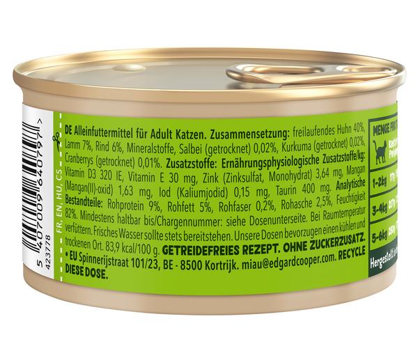 Edgard & Cooper Nassfutter für Katzen Lamm &
