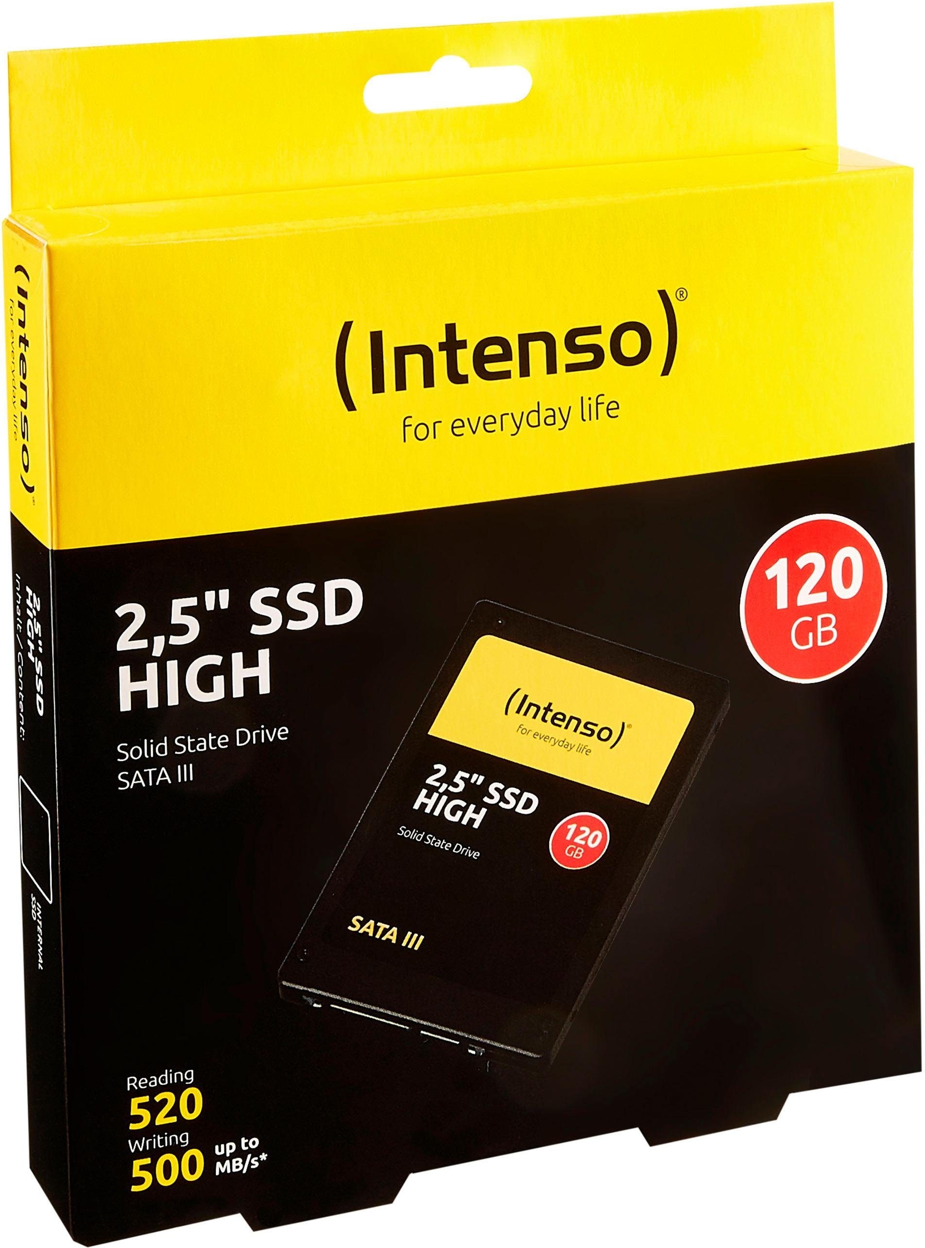 Intenso interne SSD »Solid State Drive HIGH SATA3« 2,5 120 GB Anschluss SATA III