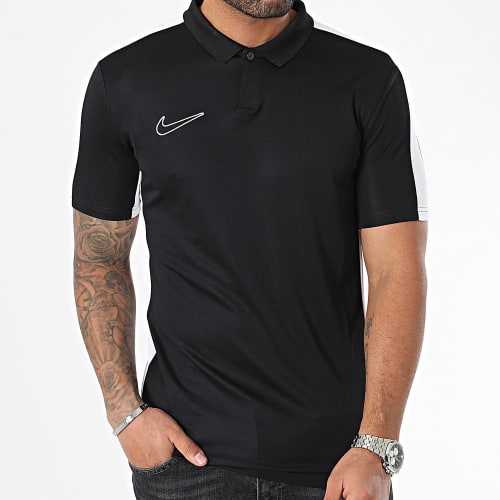 Polo Manches Courtes A Bandes DR1346 Noir