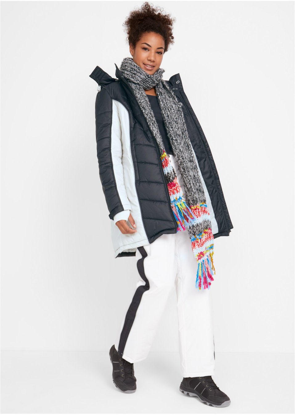 Manteau de ski matelassé fonctionnel, imperméable
