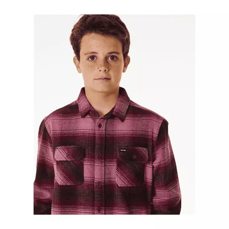 Chemise junior RIPCURL Count Flannel Shirt -Boy Mauve