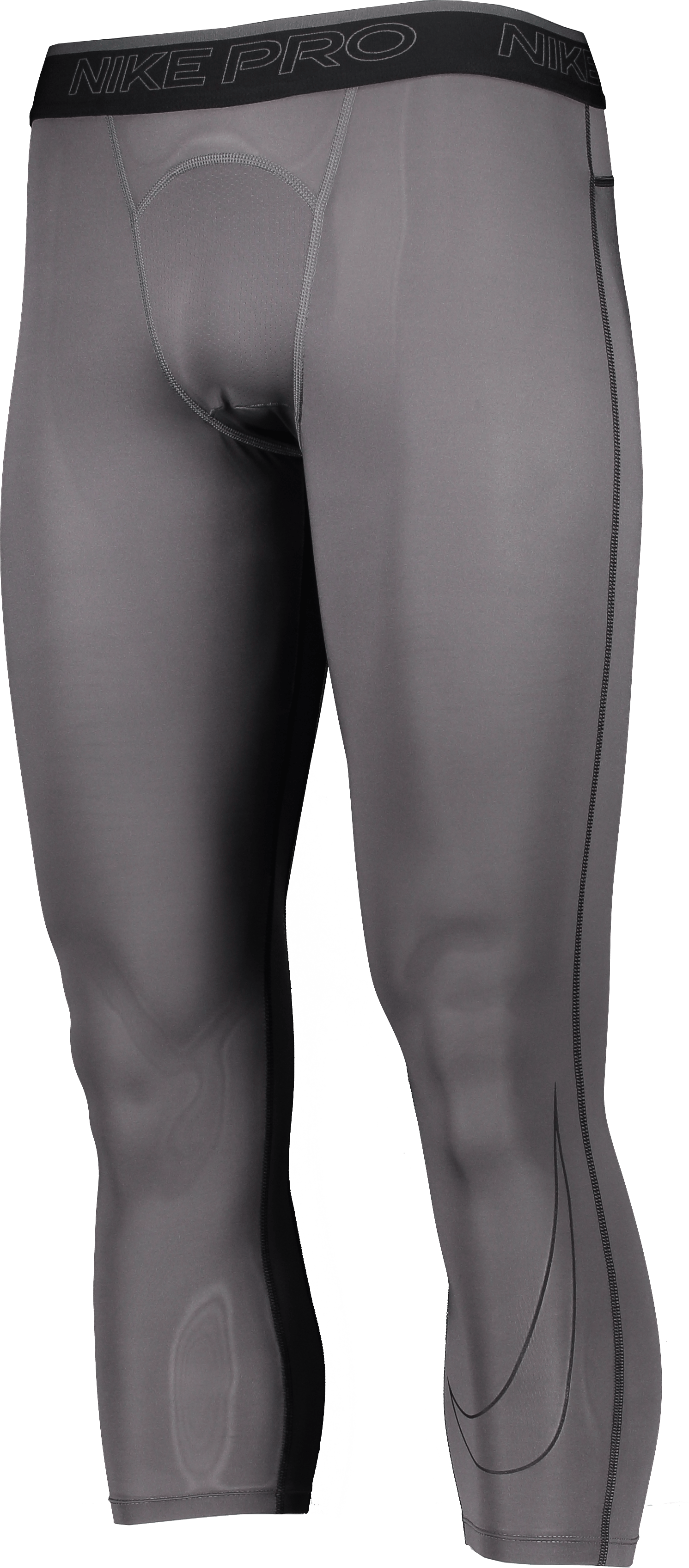 Nike Pro Dri-FIT 3/4 Tight Grau Schwarz F068