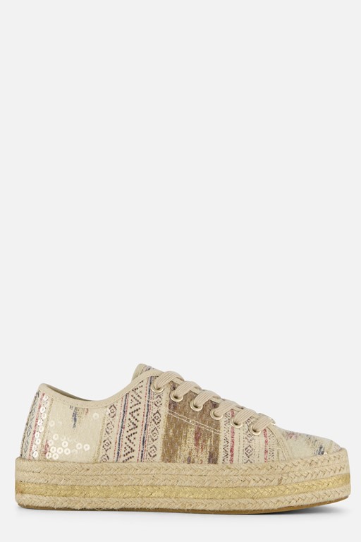 Rieker Sneakers beige multi Textiel