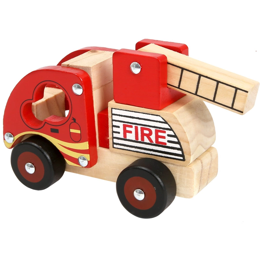 Bino Holzauto Feuerwehr