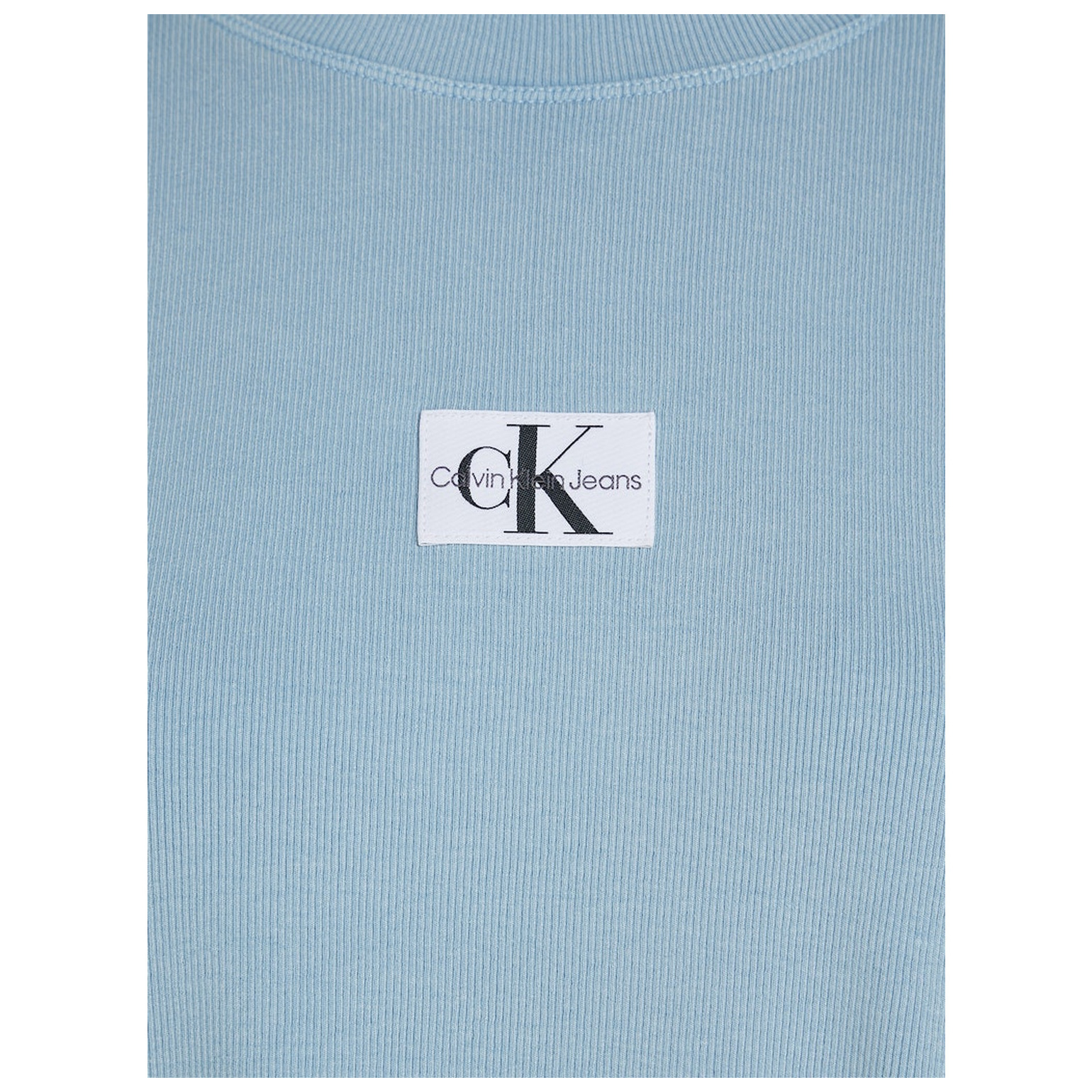CK Jeans WASHED RIB LABEL BOYFRIEND TEE