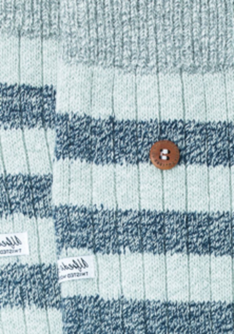 ALFREDO GONZALES grijze alfredo gonzales sokken twisted wool stripe