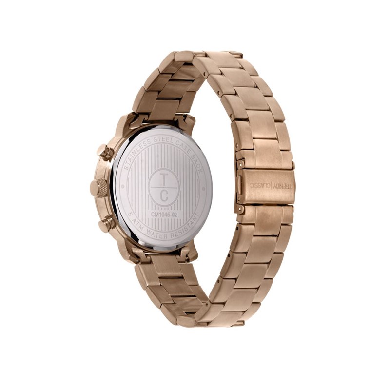 Montre Trendy Classic en Acier Homme Rose doré