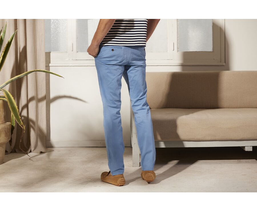 Pantalon chino homme Bleu givré - KYRK