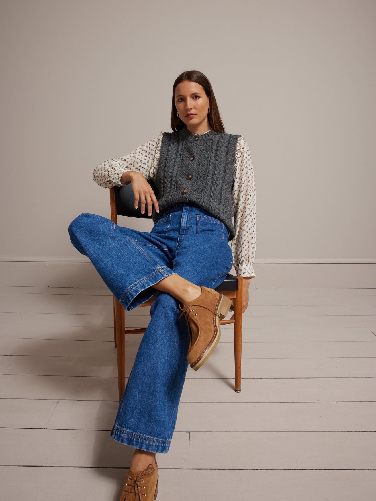 Cardigan sans manches femme - Laine RWS*