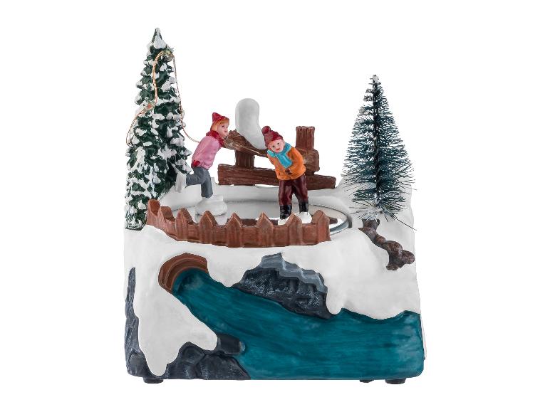Kerstdorp figuur met verlichting