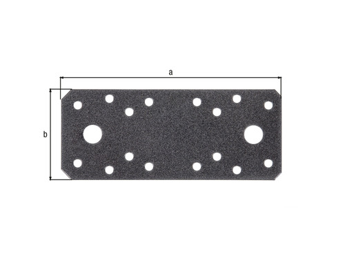 Duravis platte connector 133x55x2,5 mm zwarte diamant 1 stuk