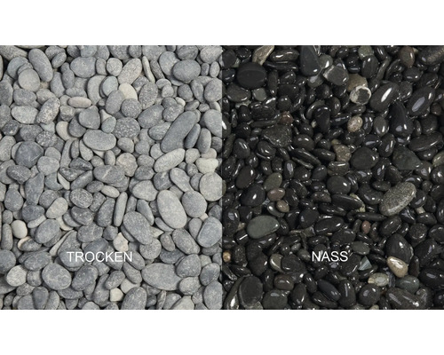 Grindstrandkiezels 8-16 mm 25 kg antraciet