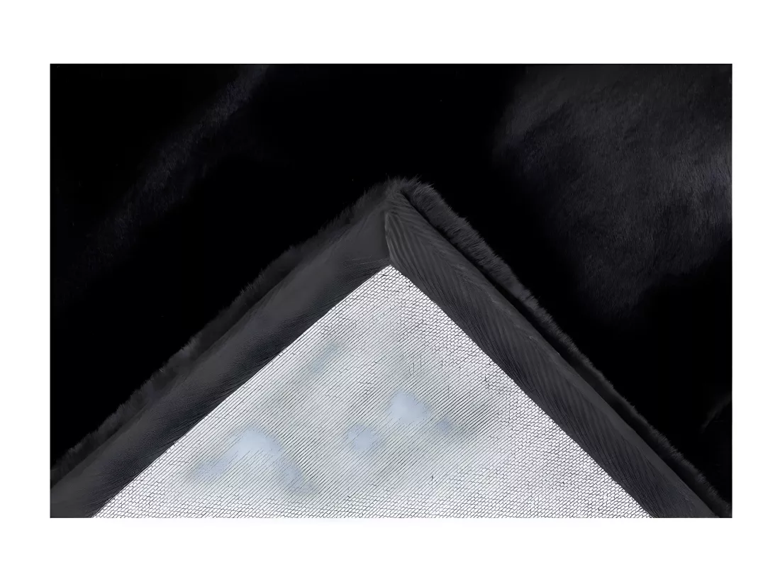 Tapis 290x200cm, design H008N coloris noir - Confort et élégance pour votre intérieur