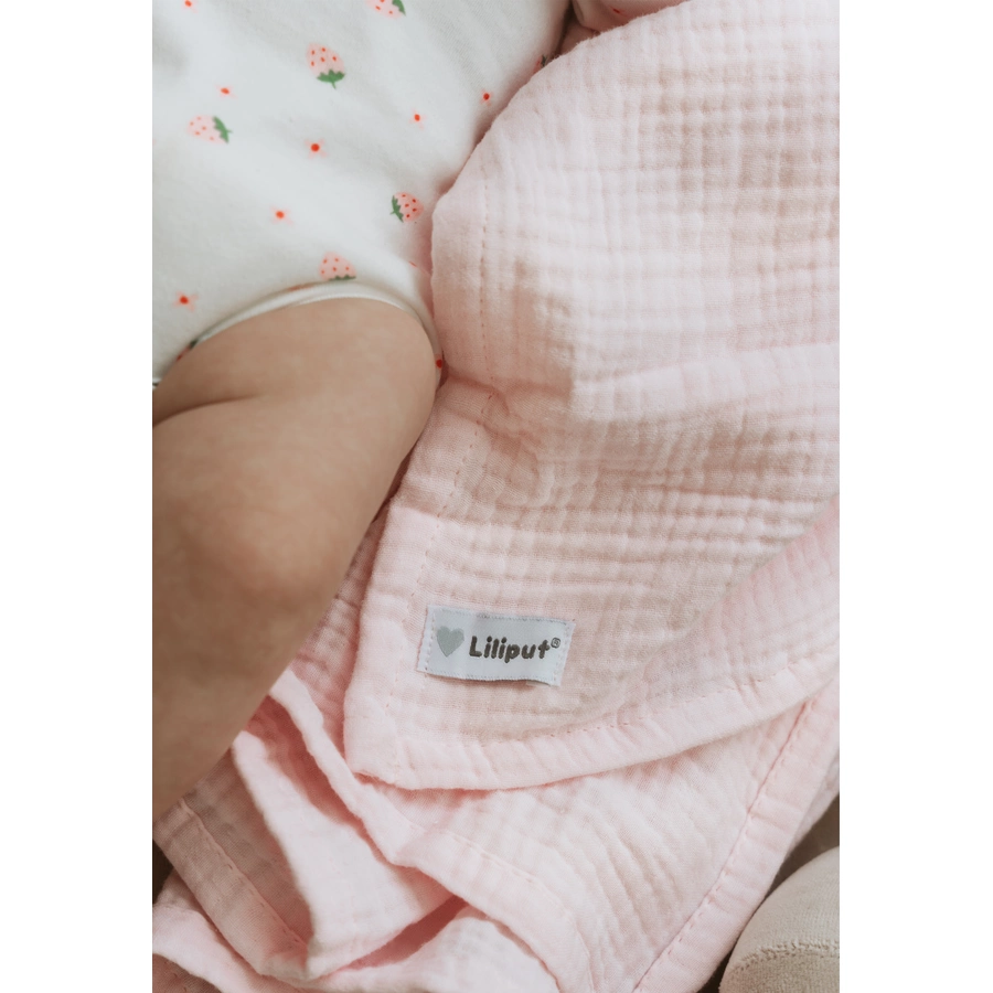 Liliput Musselindecke rosa