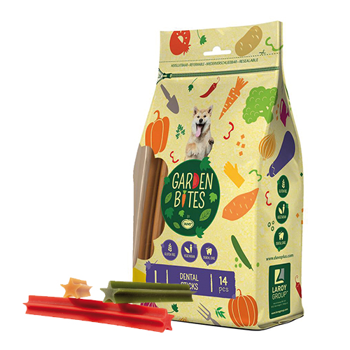 DUVO GARDEN BITES PALITOS DENTÁRIOS DE VEGETAIS (BLISTER TL 16 CM 420 GR ( 14 UNIDADES ))