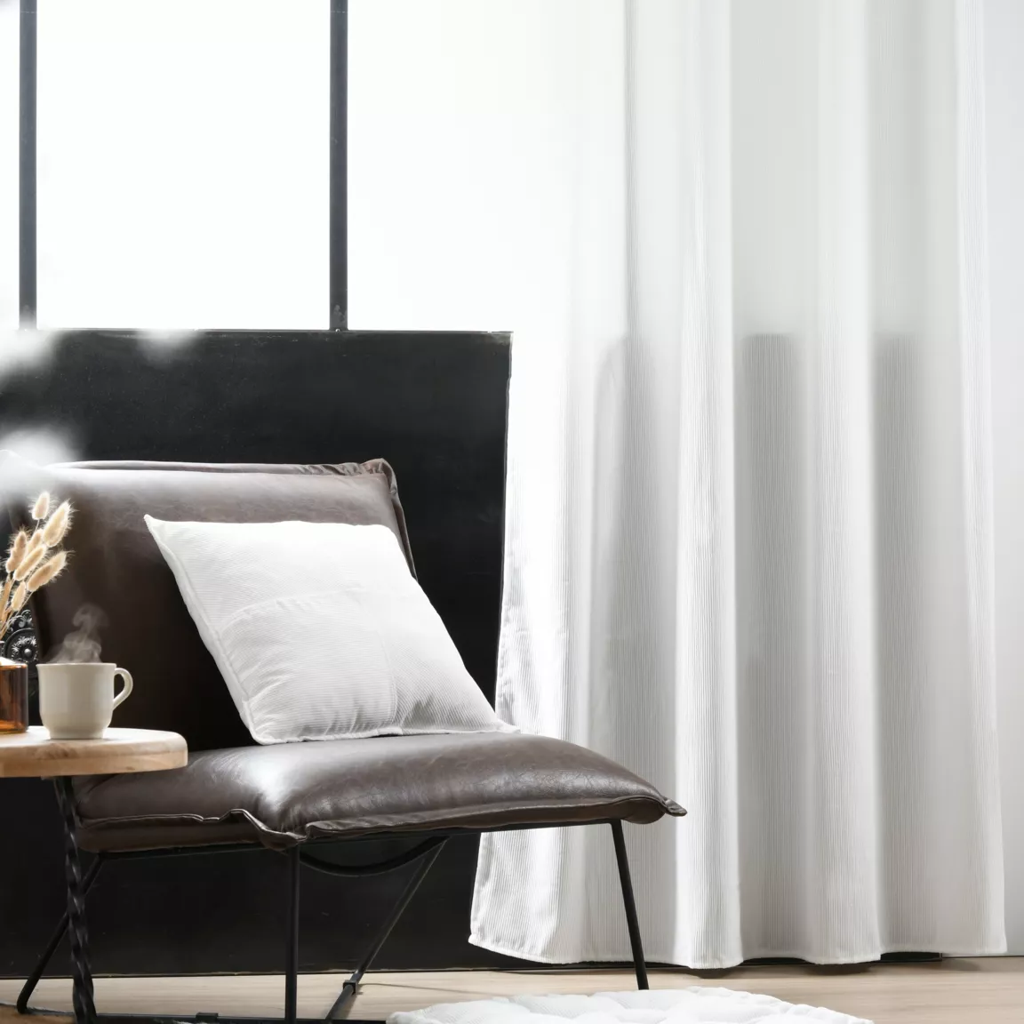 Rideau velours (140 x 260 cm) Dandy Ecru