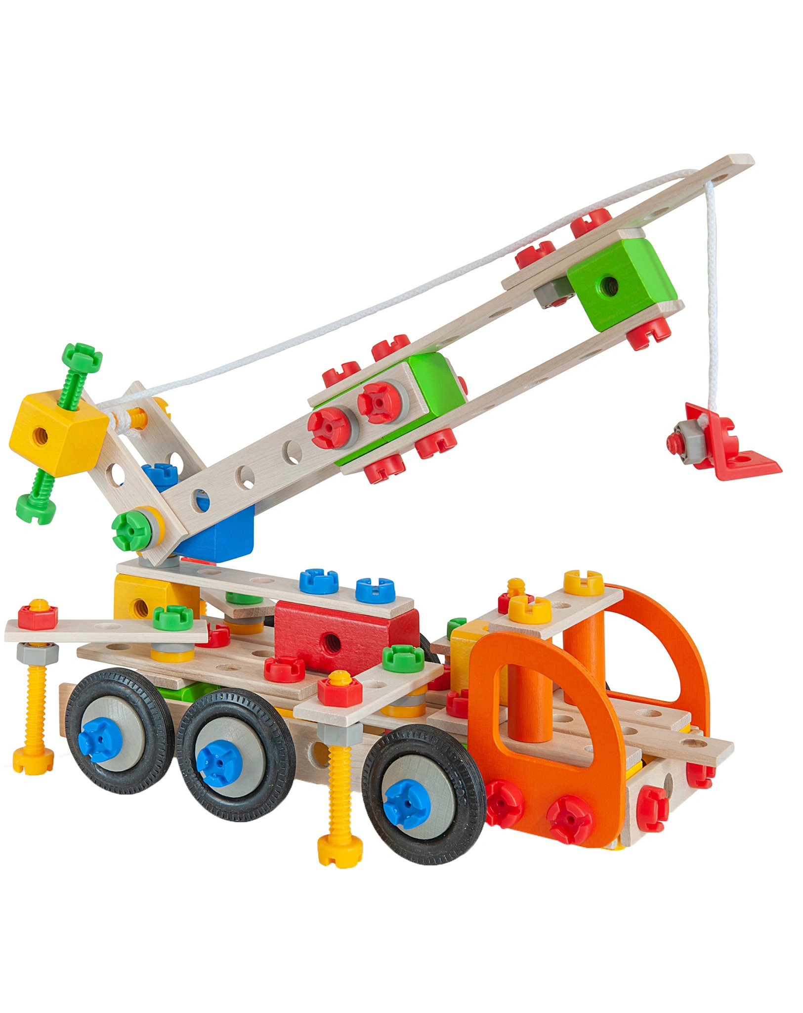 Holz-Kranwagen CONSTRUCTOR 170-teilig