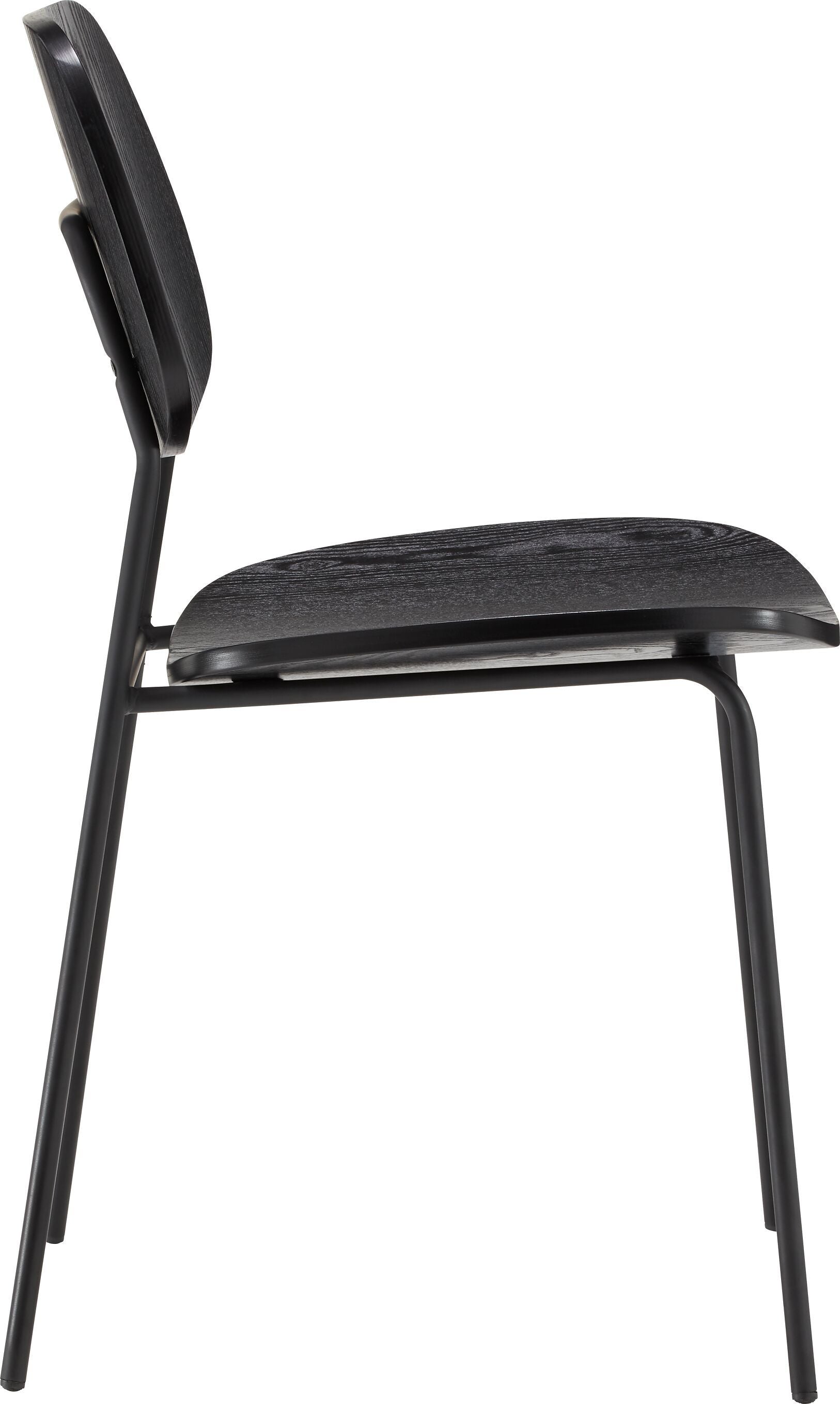 GINO Stuhl schwarz - Schwarz / B: 45.0 cm x T: 51.0 cm x H: 82.0 cm