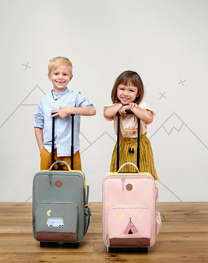 Kinder-Trolley ADVENTURE TIPI (29x46x19,5) in rosa