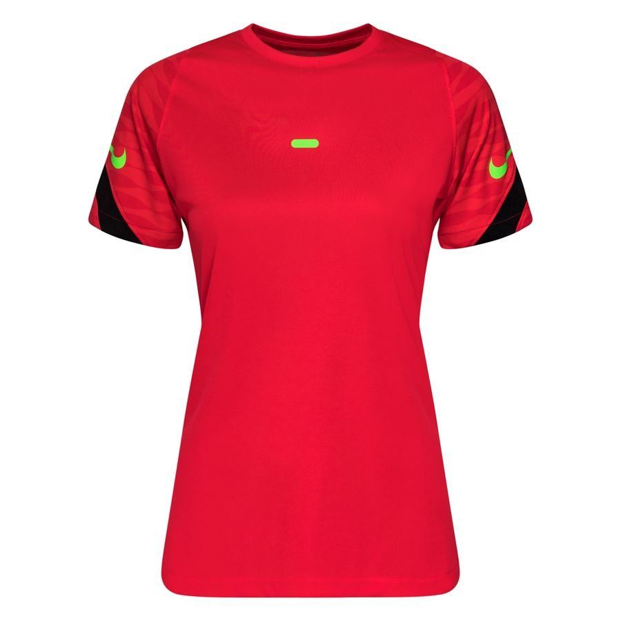 Nike Maillot Dri-FIT Strike 21 - Rouge foncé/Noir/Vert Femme