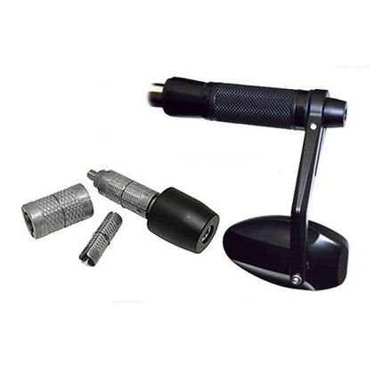 Embouts de guidon Brazoline HIGHSIDER CHROME Universel - Gris