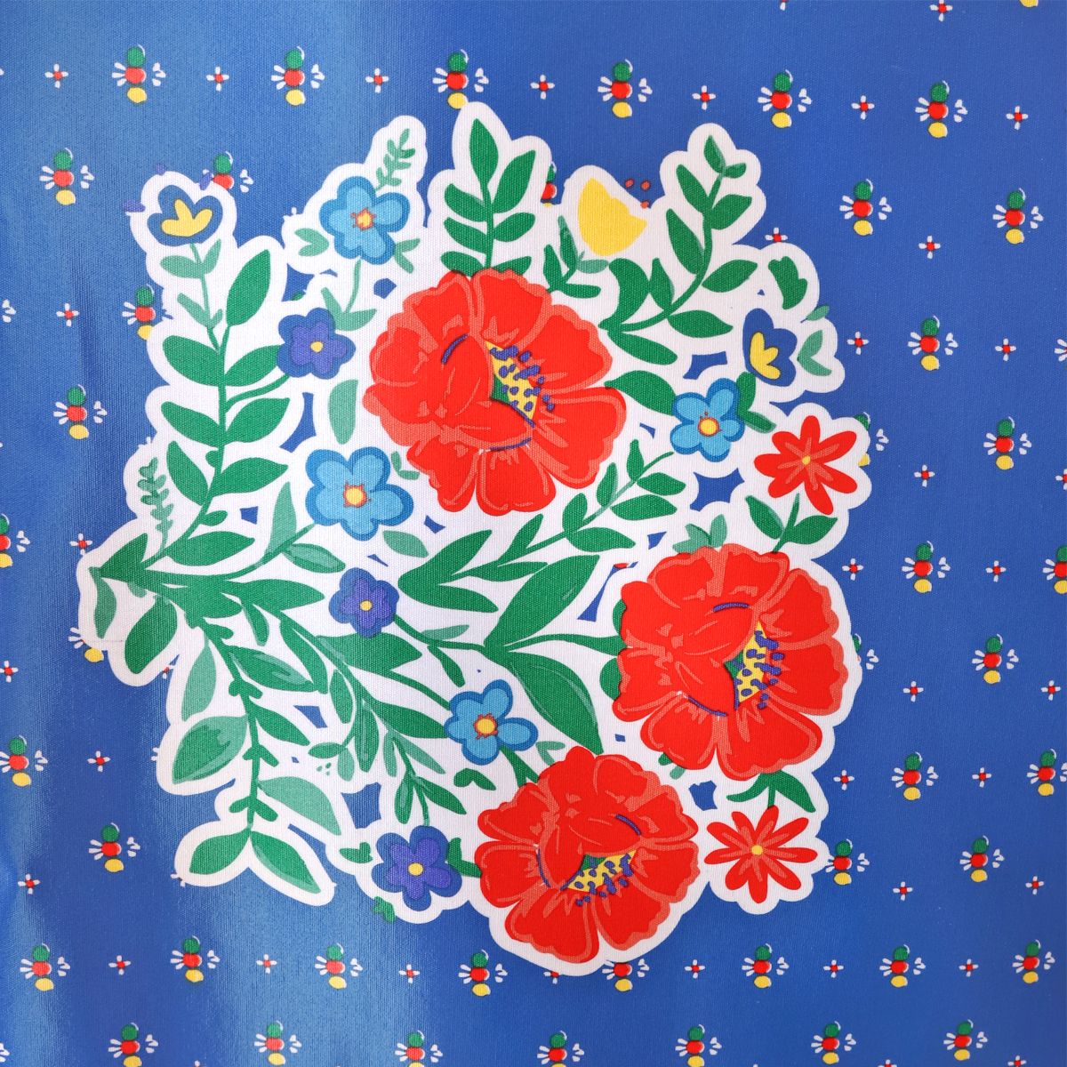 Toile cirée fleurs Polka Folk Pondie Chérie