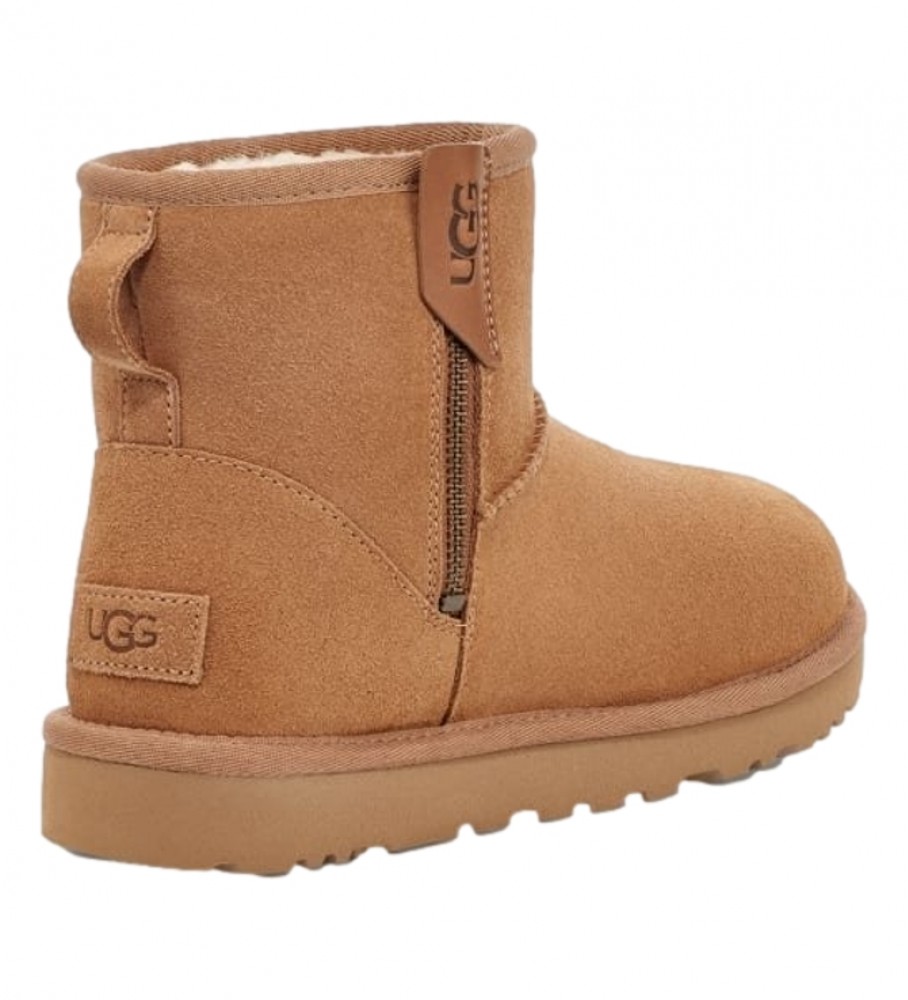 Botas UGG W Classic Mini Bailey em couro marrom