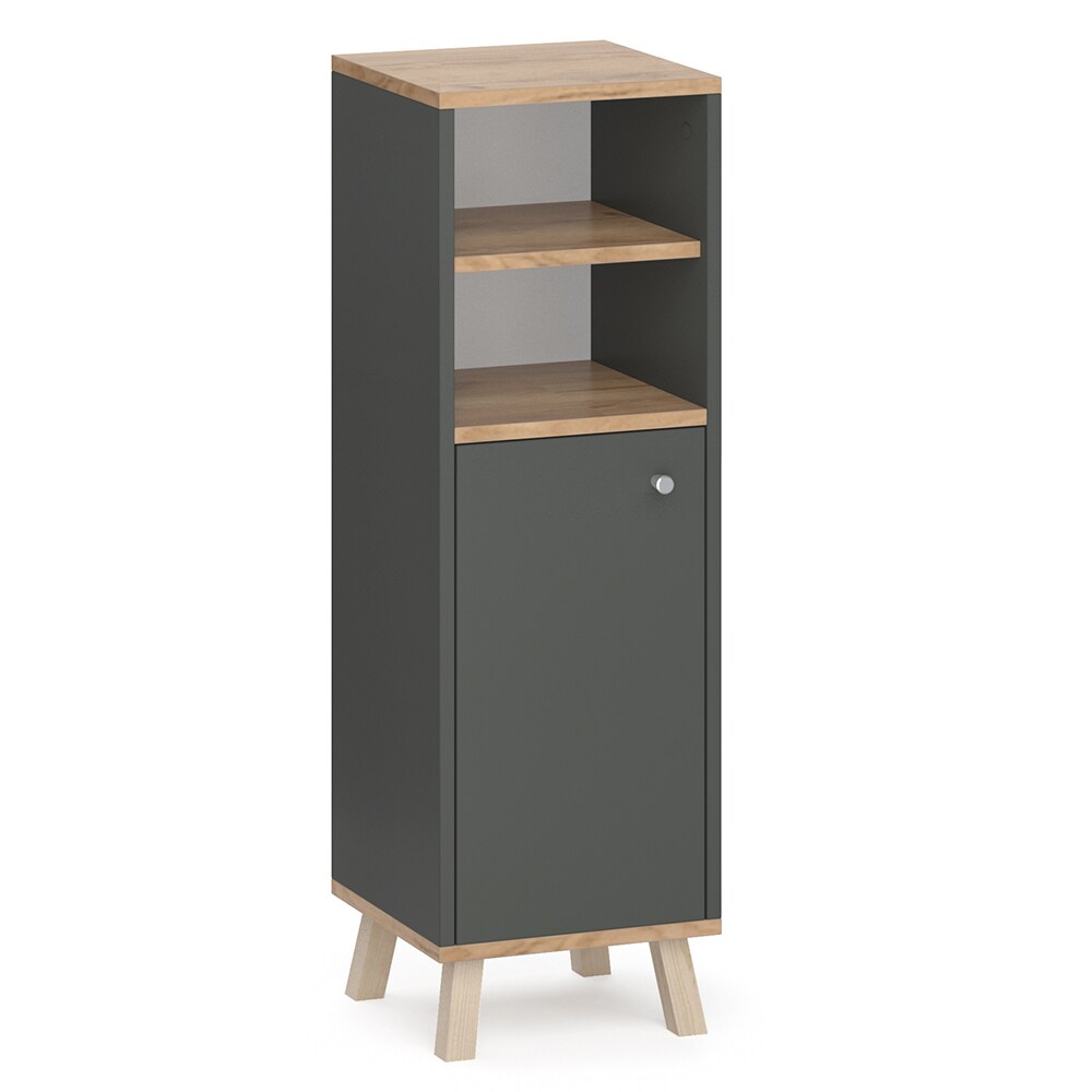 Vicco Midischrank Badschrank Badregal Senyo Goldkraft/ANT 2 Fächer Badmöbel