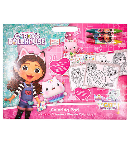 Gabby's Dollhouse Malebog m. Klisterm?rker/Farver