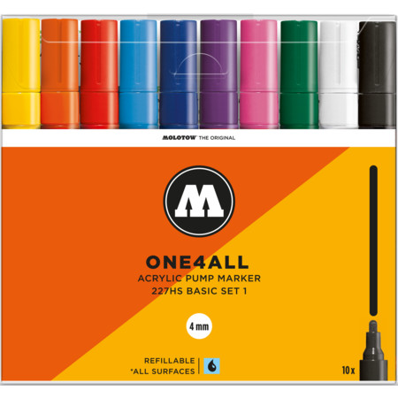Molotow One4All 227HS 4 mm Basic-Set 1 by MolotowAcrylmarker - 4 mm