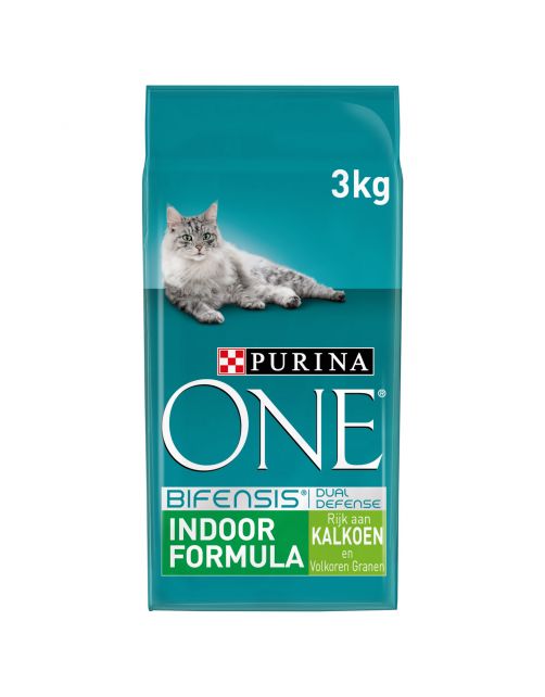 Purina One Indoor Formula Kalkoen - Kattenvoer