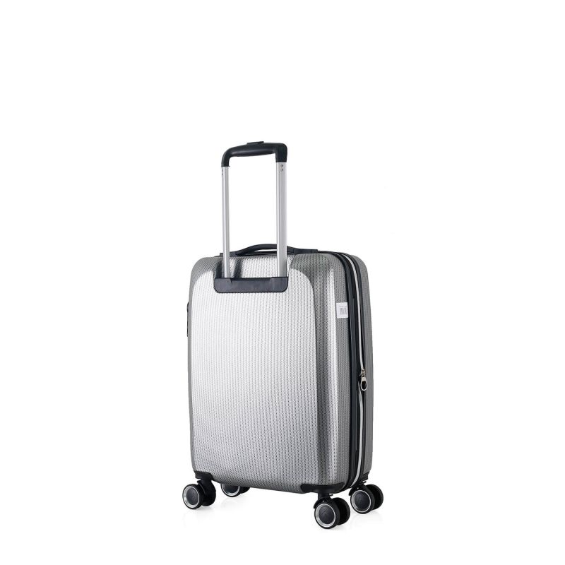 Valise cabine rigide 378 Extensible 55 cm Gris argenté