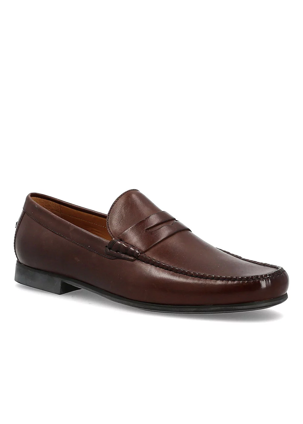 MOCASSIN R MOC CUIR MARRON