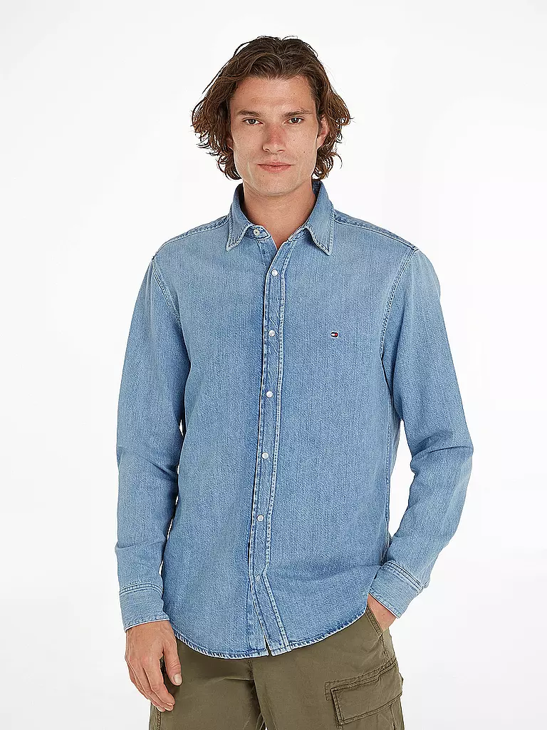 TOMMY HILFIGER Jeanshemd  hellblau