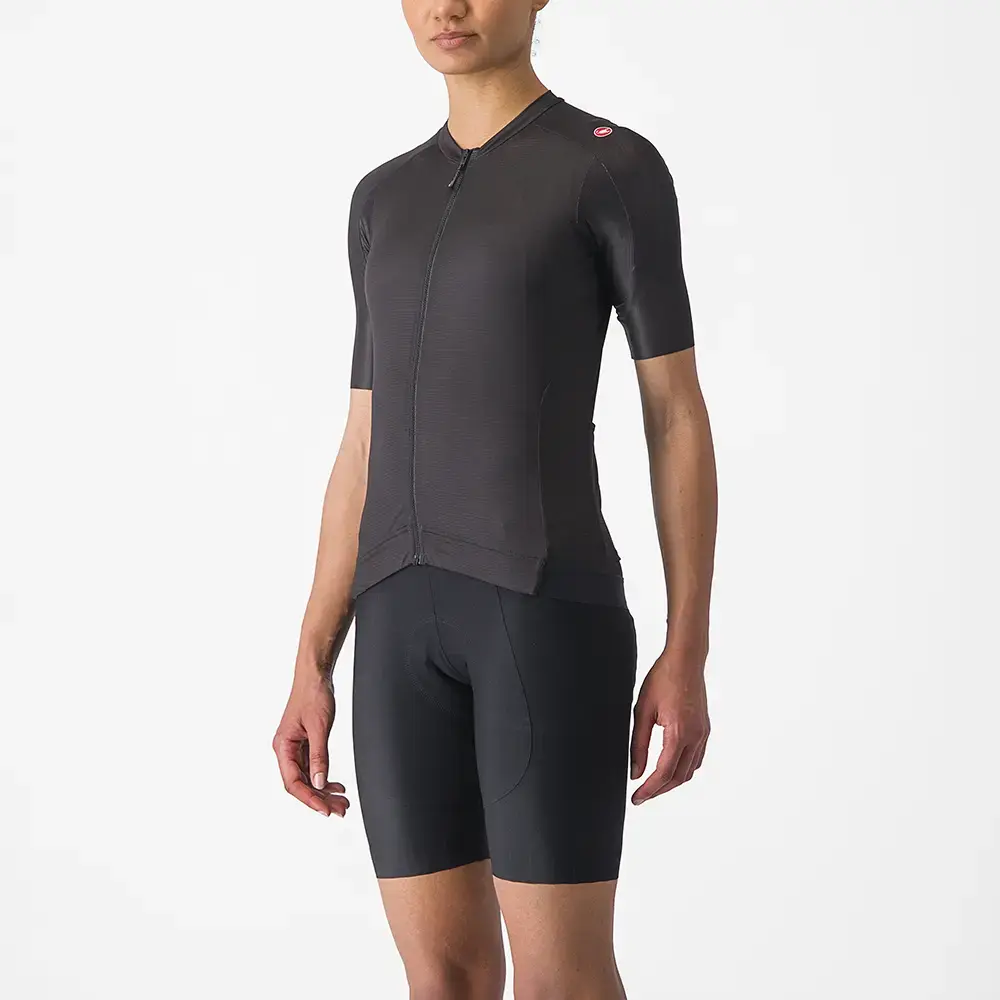 Castelli Espresso Fietsshirt Korte Mouwen Zwart Dames