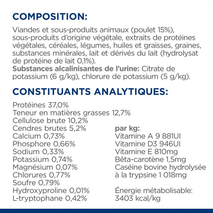 HILL'S Prescription Diet c/d Urinary Stress Multicare + Metabolic au Poulet - Croquettes pour chat