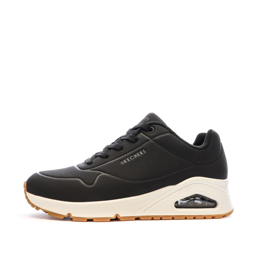 Skechers Baskets Noires Femme Skechers Uno
