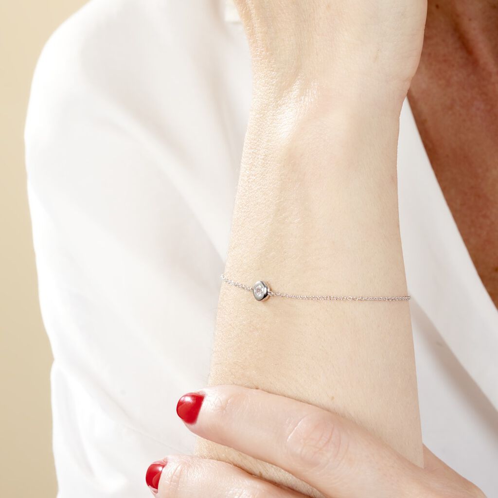 Bracelet Argent Blanc Laureano Oxyde De Zirconium