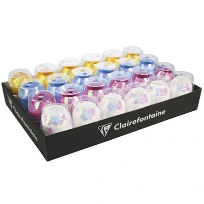 Clairefontaine - Bolduc œuf irisé - ruban d'emballage 7 mm x 10 m - disponible dans différentes couleurs